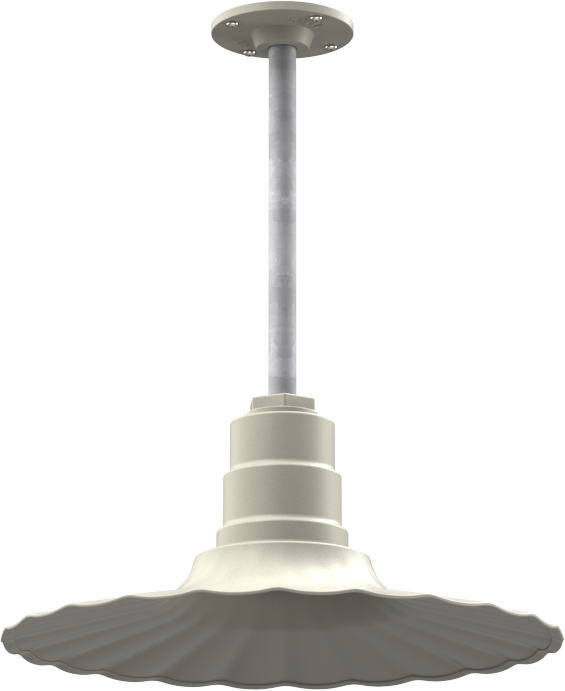 Eagle Rock Color Cream Interior Color Cream with a 12" Galvanized Stem