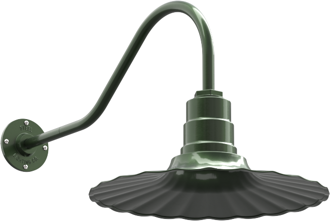 Highland Park Color Hunter Green Interior Color Hunter Green with a 23" Gooseneck