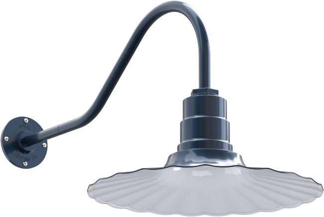 Highland Park Color Gray Blue Interior Color White with a 23" Gooseneck