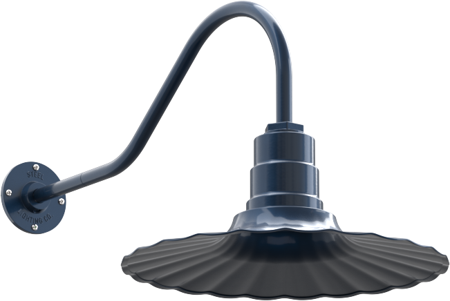 Highland Park Color Gray Blue Interior Color Gray Blue with a 23" Gooseneck