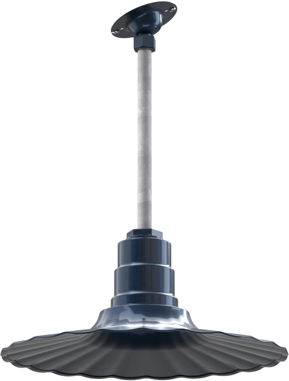 Eagle Rock Color Gray Blue Interior Color Gray Blue with a 12" Sloped Stem