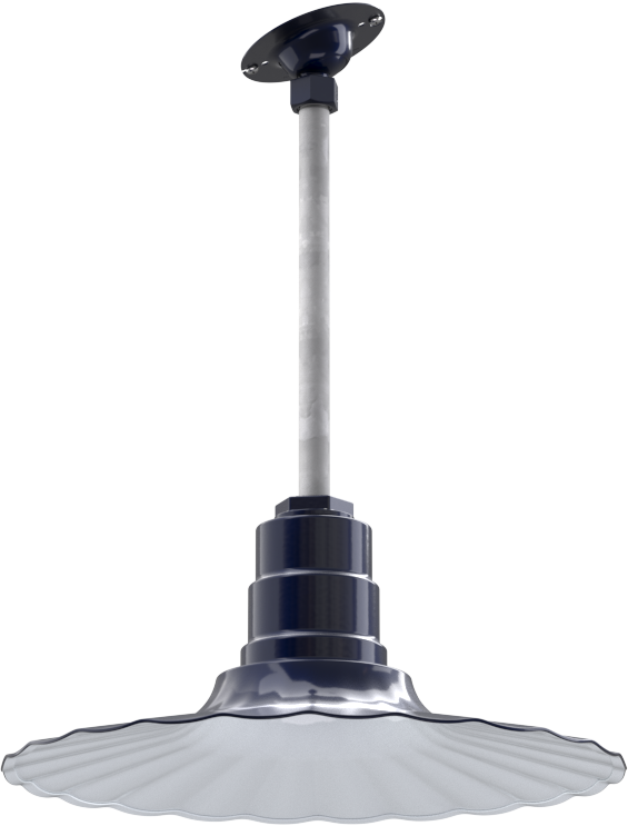 Eagle Rock Color Navy Blue Interior Color White with a 12" Sloped Stem