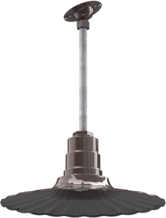 Eagle Rock Color Dark Bronze Interior Color Dark Bronze with a 12" Sloped Stem