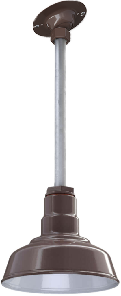 Inglewood Color Dark Bronze Interior Color White with a 12" Sloped Stem