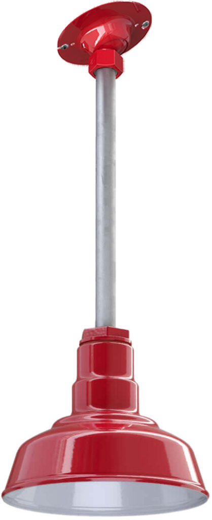 Inglewood Color Red Interior Color White with a 12" Sloped Stem