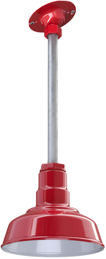 Inglewood Color Red Interior Color White with a 12" Sloped Stem