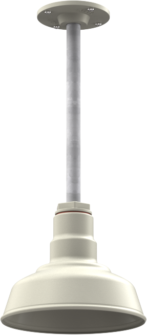 Inglewood Color Cream Interior Color Cream with a 12" Galvanized Stem