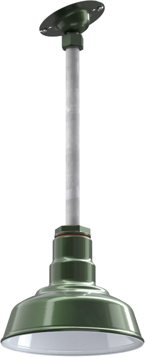Inglewood Color Hunter Green Interior Color White with a 12" Sloped Stem