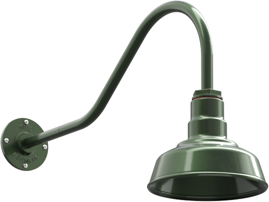 Hawthorne Color Hunter Green Interior Color Hunter Green with a 23" Gooseneck