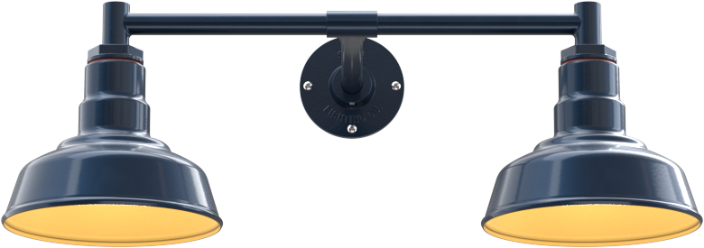 Lawndale Color Gray Blue Interior Color Brass with a 27" Width