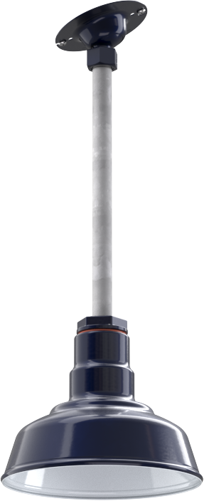 Inglewood Color Navy Blue Interior Color White with a 12" Sloped Stem