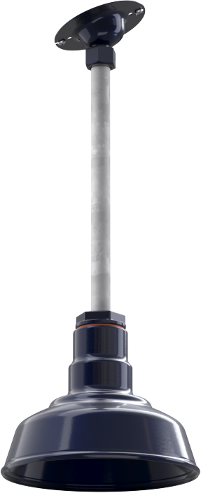 Inglewood Color Navy Blue Interior Color Navy Blue with a 12" Sloped Stem