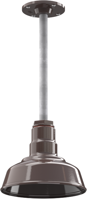 Inglewood Color Dark Bronze Interior Color Dark Bronze with a 12" Galvanized Stem