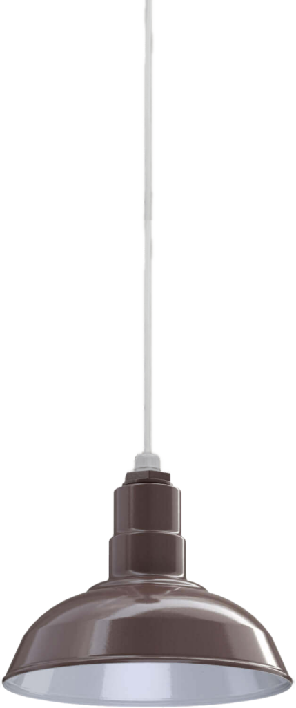El Segundo Color Dark Bronze Interior Color White with a 4 ft White Cord