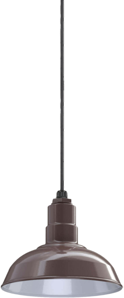 El Segundo Color Dark Bronze Interior Color White with a 4 ft Black Cord