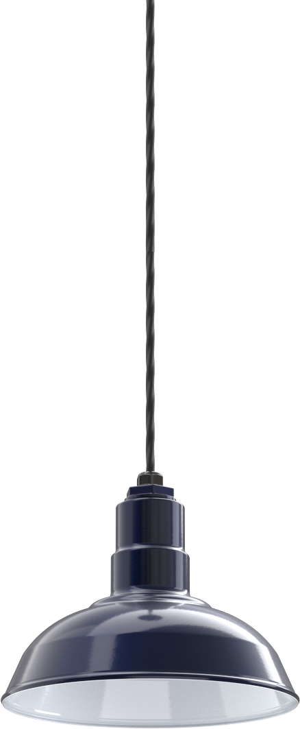 El Segundo Color Navy Blue Interior Color White with a 4 ft Black Cord