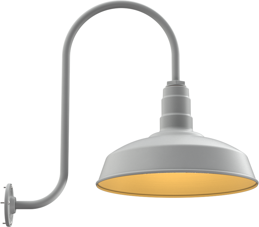 Gardena Color Modern Gray Interior Color Brass with a Upward Sloping