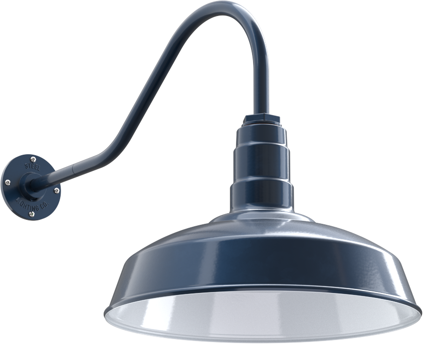 Gardena Color Gray Blue Interior Color White with a 23" Gooseneck