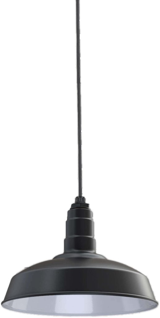 Carson Color Matte Black Interior Color White with a 4 ft Black Cord