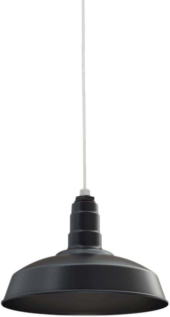 Carson Color Matte Black Interior Color Matte Black with a 4 ft White Cord