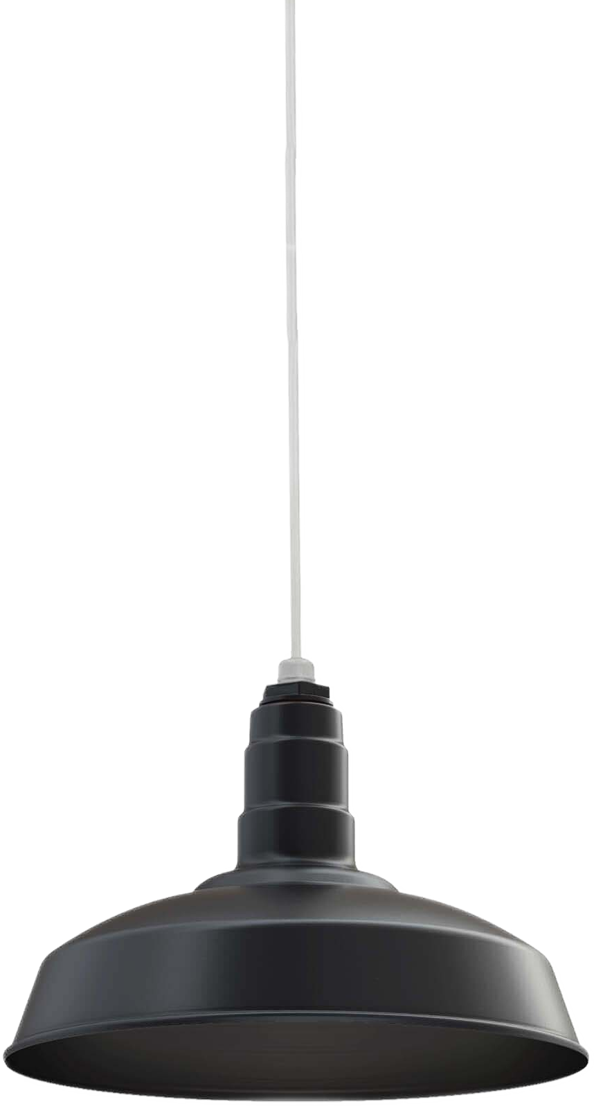 Carson Color Matte Black Interior Color Matte Black with a 4 ft White Cord