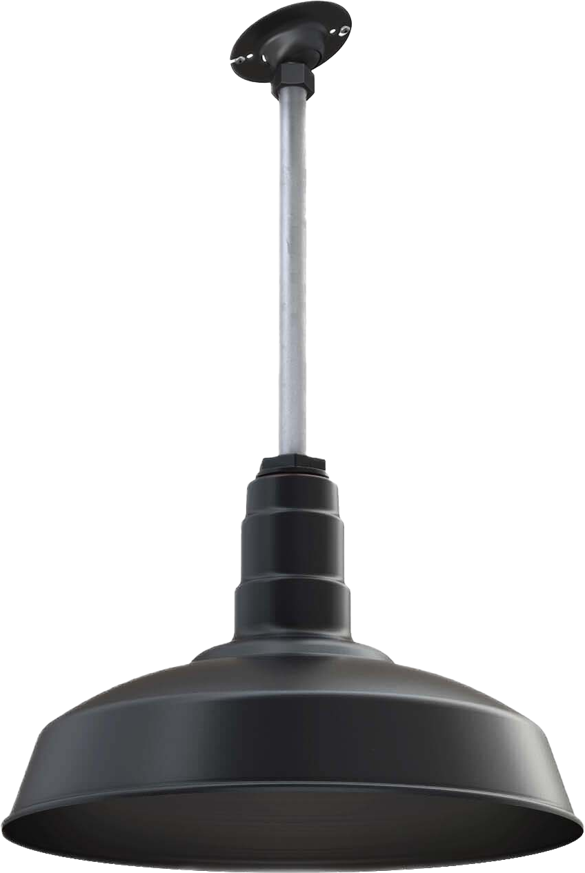 Carson Color Matte Black Interior Color Matte Black with a 12" Sloped Stem