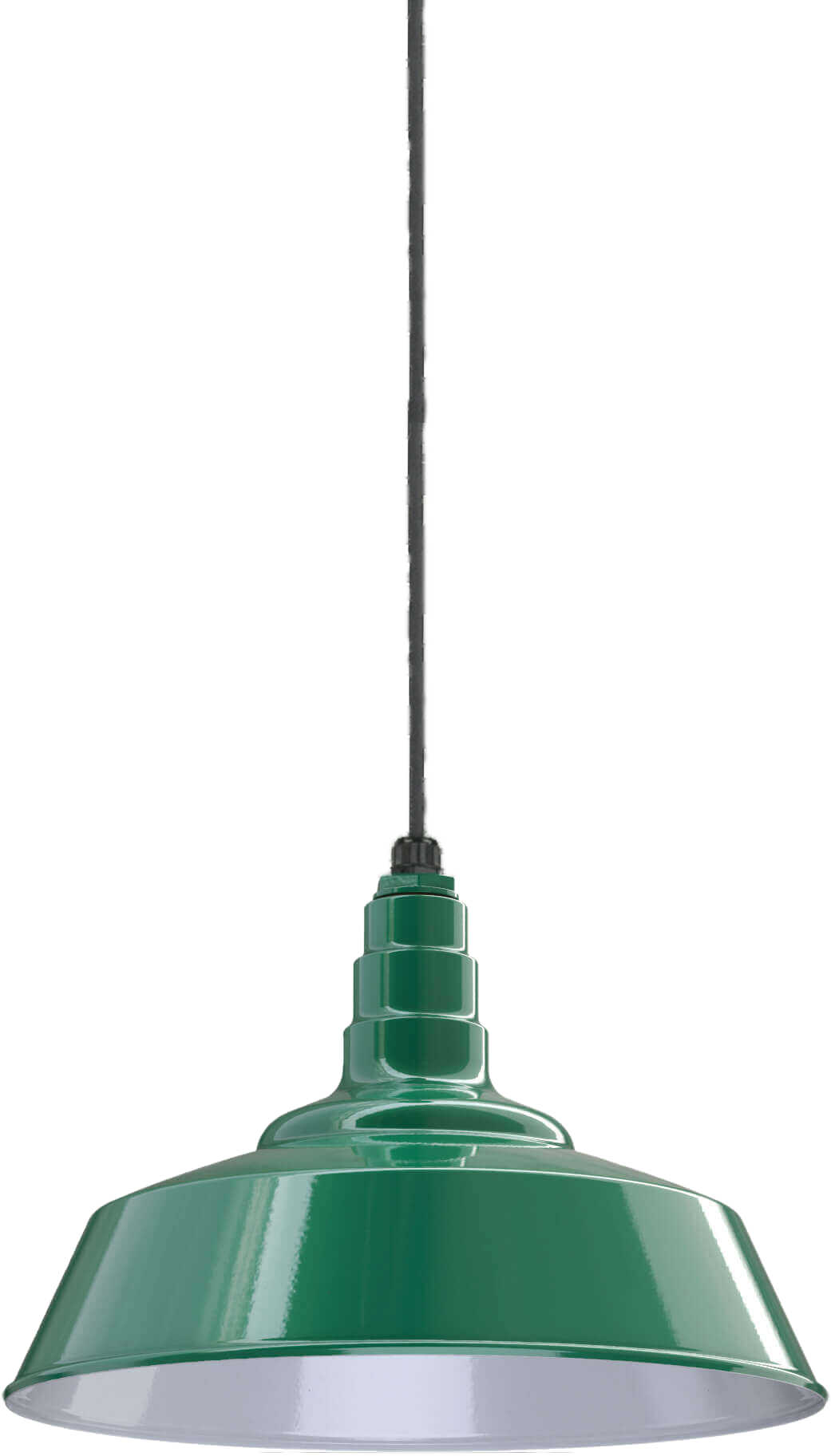 Manhattan Color Green Interior Color White with a 4 ft Black Cord