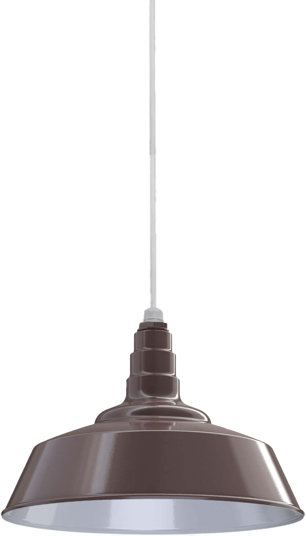 Manhattan Color Dark Bronze Interior Color White with a 4 ft White Cord