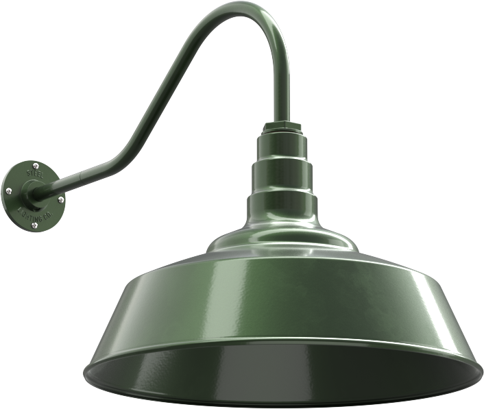 Redondo Color Hunter Green Interior Color Hunter Green with a 23" Gooseneck