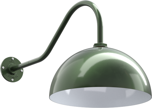 Hunter Green | White | 23-gooseneck