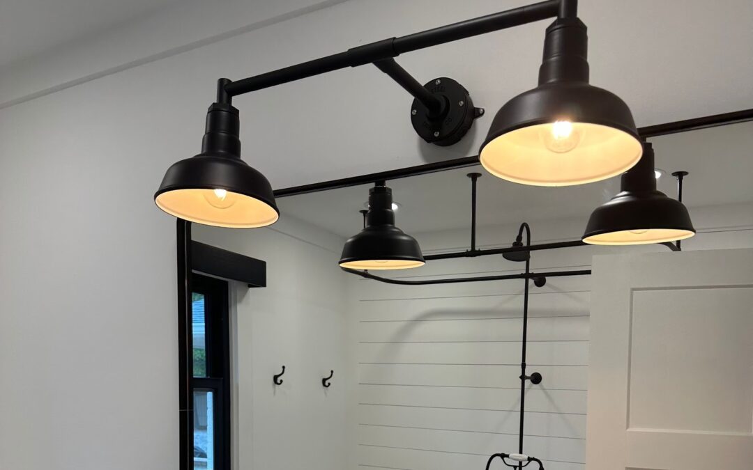 How to Use Black Bathroom Light Fixtures to Make a Statement