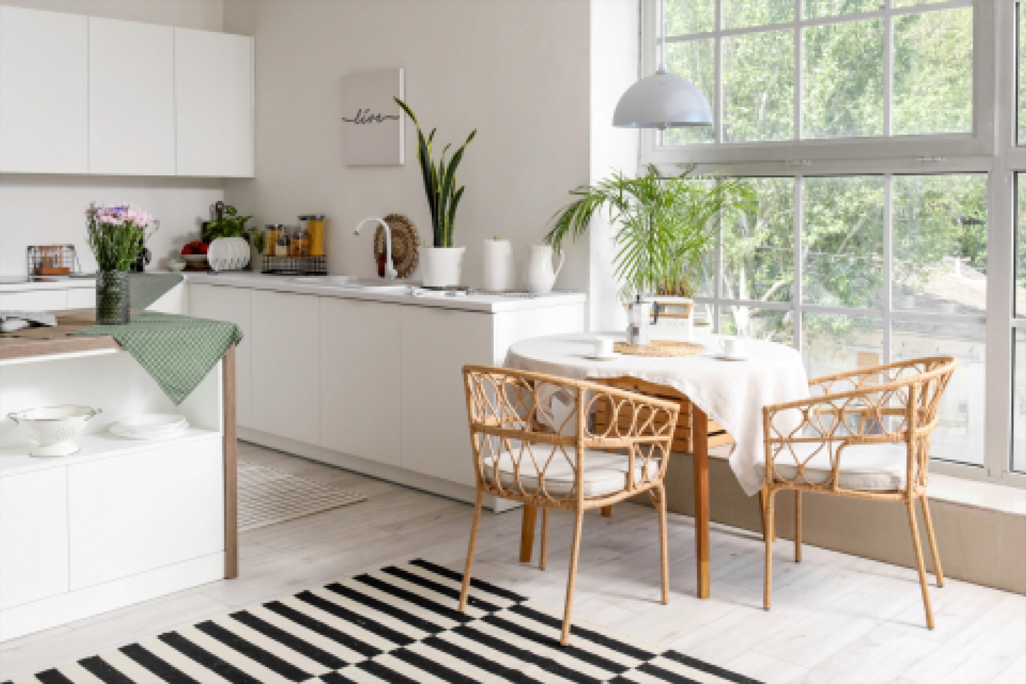 The White Brentwood for a Rustic Style Dining Room 

