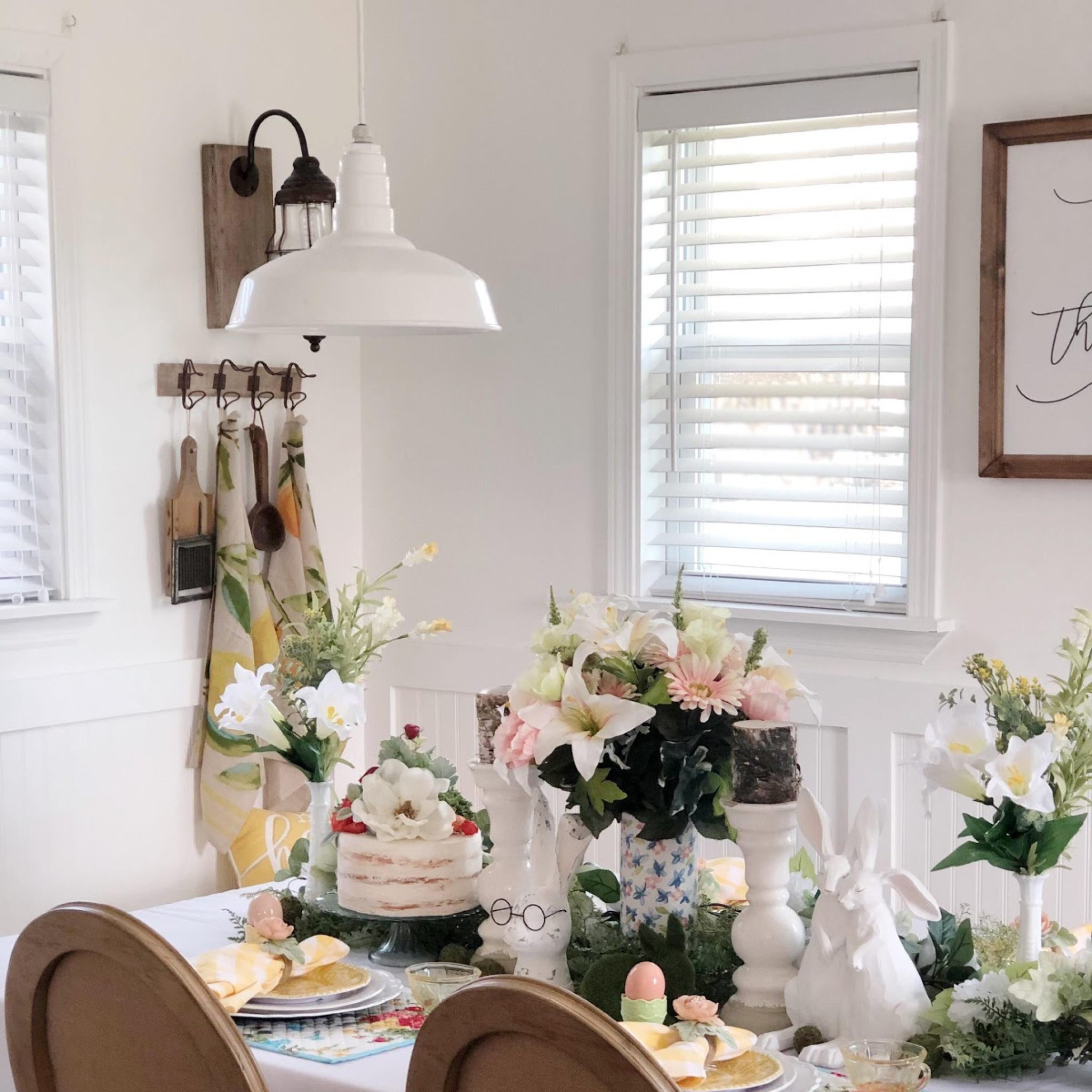 The Carson in a Farmhouse Style Dining Room