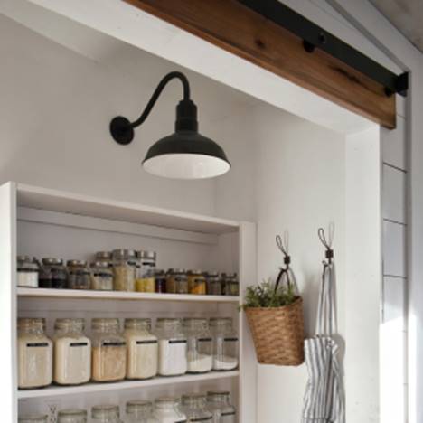 The Westchester Wall Light in a Kitchen Pantry