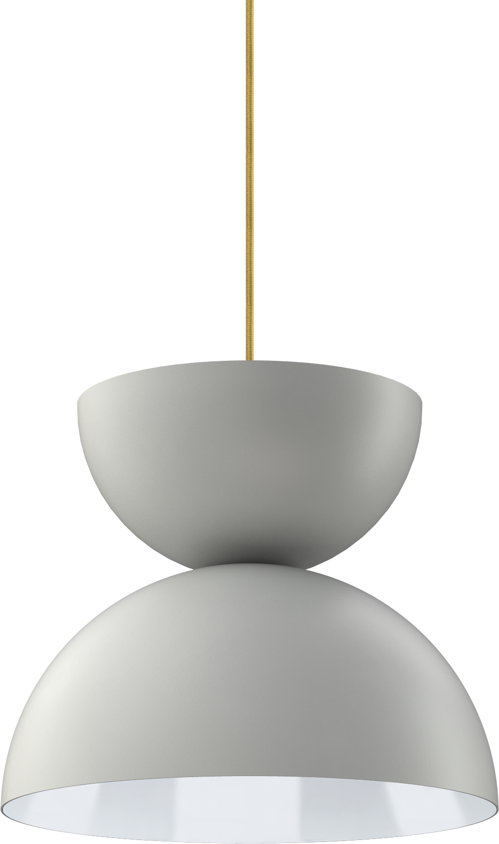 Modern metal pendant light with a sleek design, ideal for kitchen or living room interior decor.