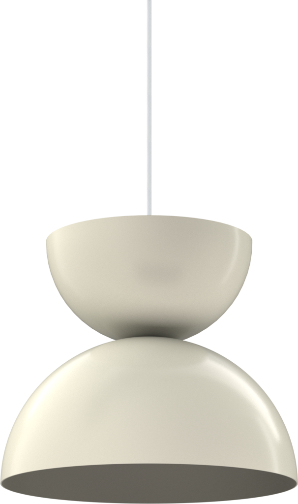 Modern metal pendant light fixture with a sleek design, perfect for kitchens and dining areas.