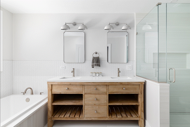 The Lennox White Vanity Light 
