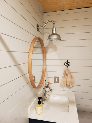 The Hawthorne Galvanized Vanity Light 
