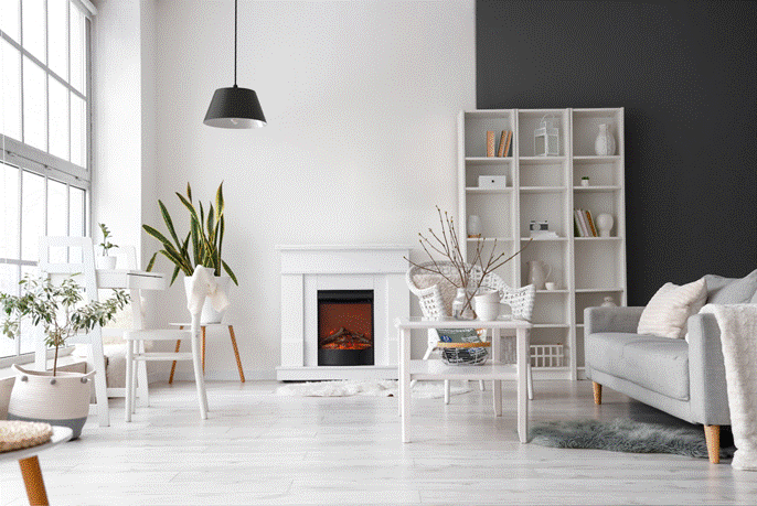 The Magnolia Pendant in a Living Room