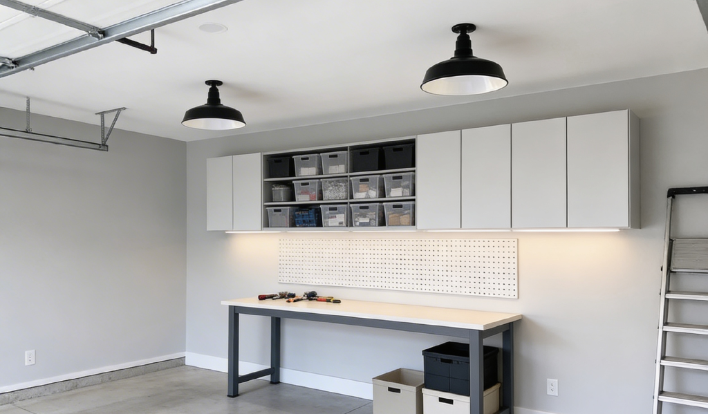 The Carson Matte Black Flush Mount Light