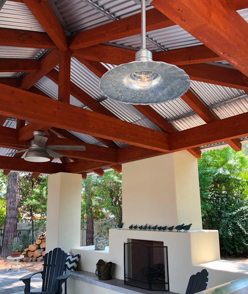 The Eagle Rock Galvanized Ceiling Light
