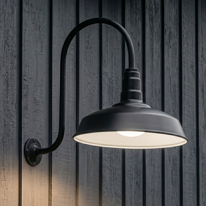 Gardena upward sloping gooseneck light